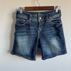Silver Jeans Co. Dark Blue Women's Jean Shorts- Suki